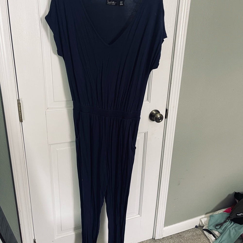 Elegant Navy Blue Jumpsuit